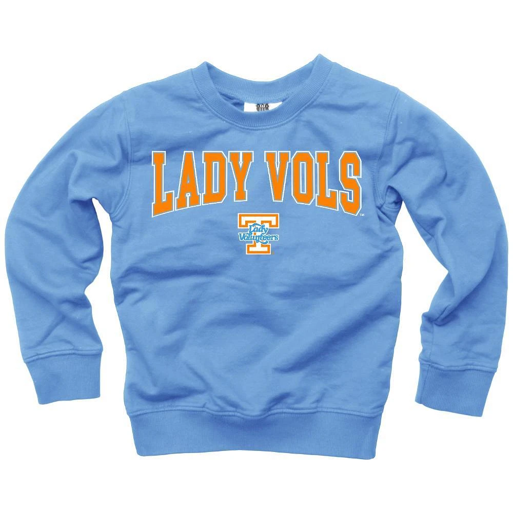 Tennessee Lady Vols Wes And Willy Kids Arch Over Logo Crew