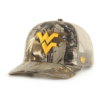 West Virginia 47 Brand Realtree Mesh Trucker Cap