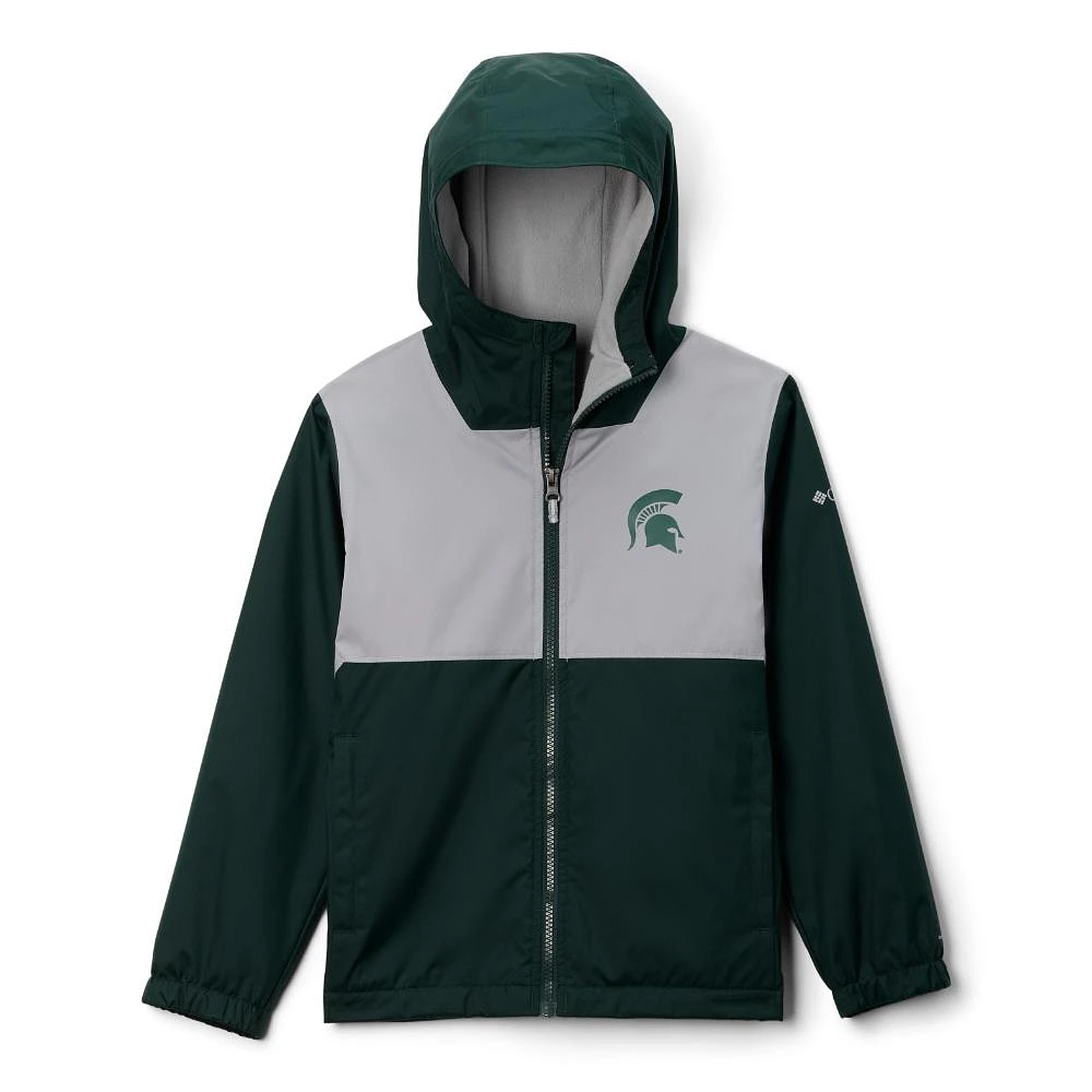 Michigan State Columbia YOUTH Rainy Fields Lined Jacket