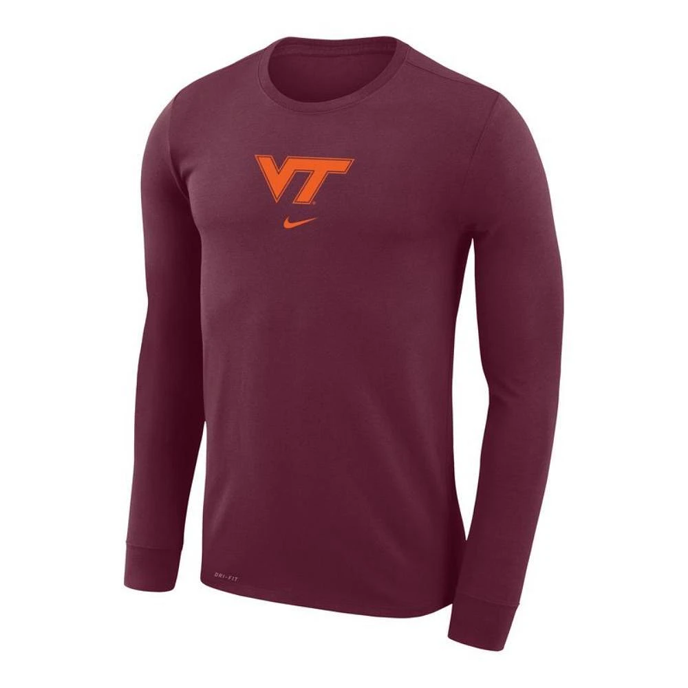 Virginia Tech Nike Dri-Fit Long Sleeve Shooting Shirt