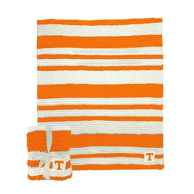 Tennessee Logo Brands Cableknit Stripe Blanket