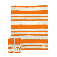 Tennessee Logo Brands Cableknit Stripe Blanket