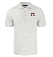 Mississippi State Cutter & Buck Big Tall Pike Symmetry Print Polo