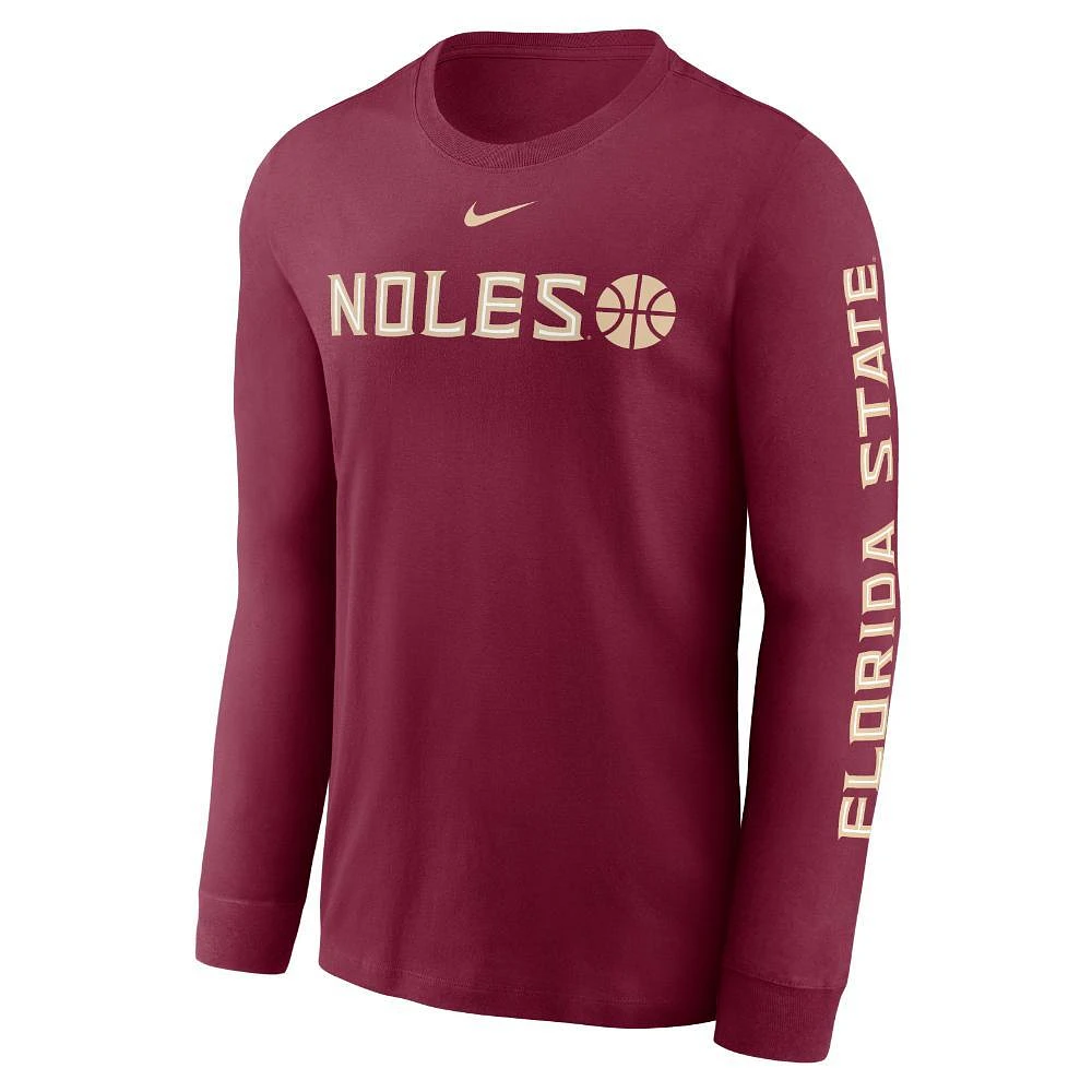 Florida State Nike Cotton Basketball Icon Long Sleeve Tee