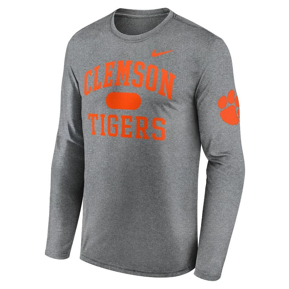 Clemson Nike Legend 2 Hit Long Sleeve Tee