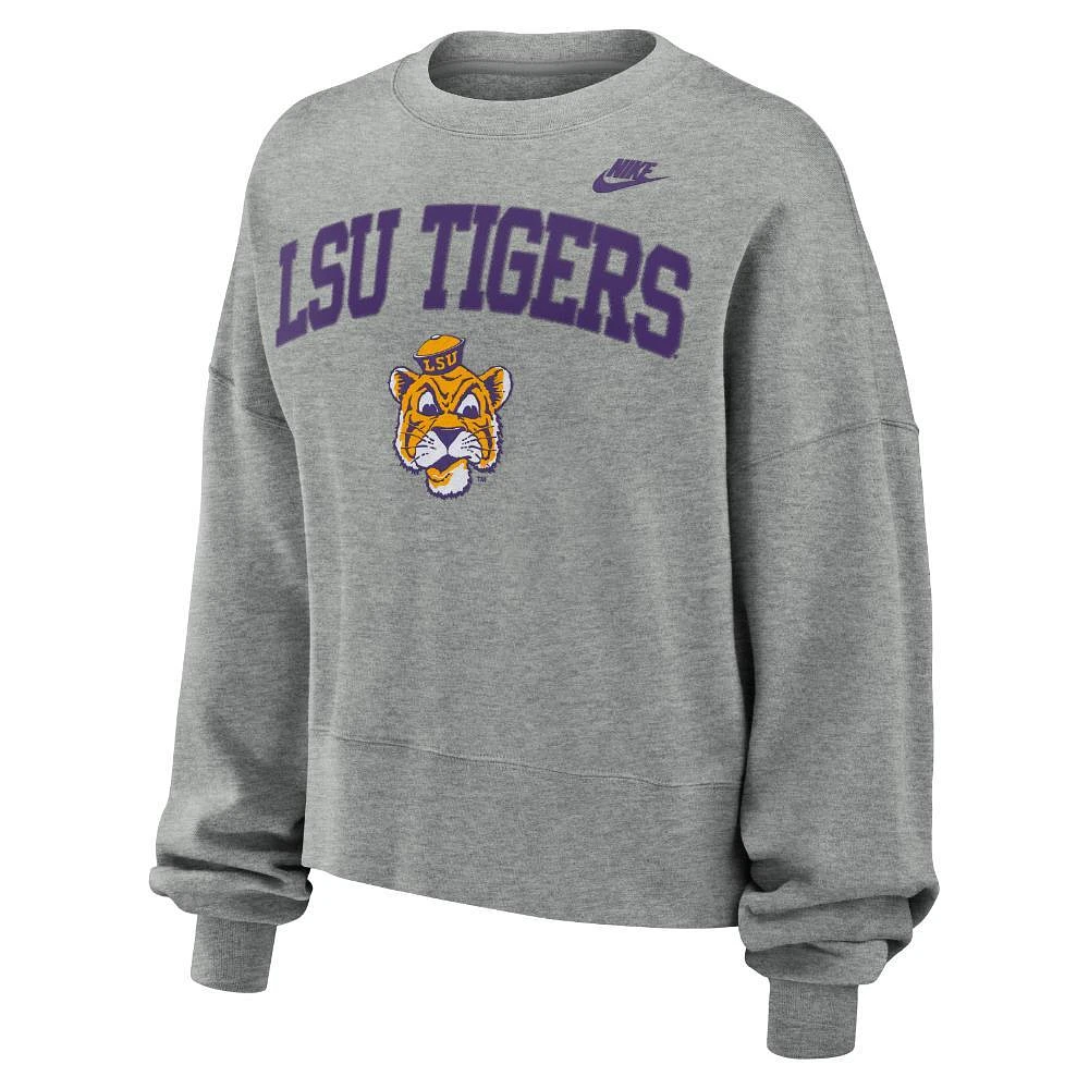 LSU Nike Women's Retro Fleece Crew