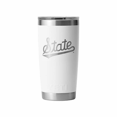 Mississippi State Script oz White Yeti Rambler