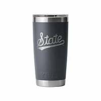 Mississippi State Script oz Charcoal Yeti Rambler