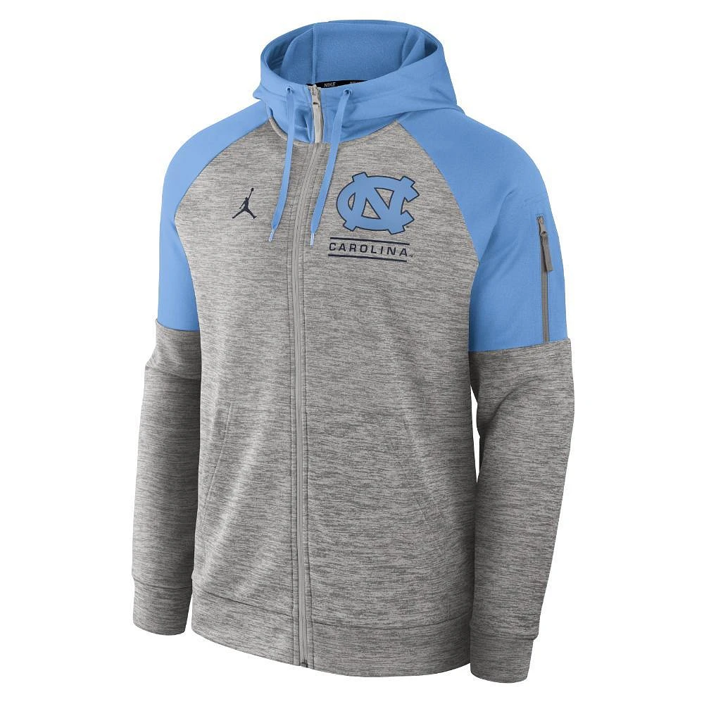 UNC Jordan Brand Full Zip Fitness Hoodie