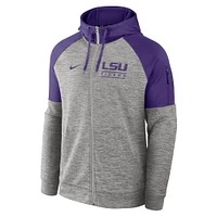 LSU Nike Full Zip Fitness Hoodie