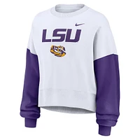 LSU Nike Women's Colorblock Fleece Crew