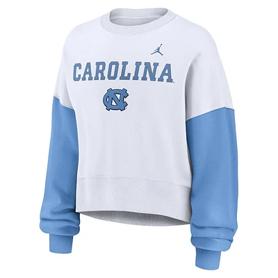 UNC Jordan Brand Women's Colorblock Fleece Crew