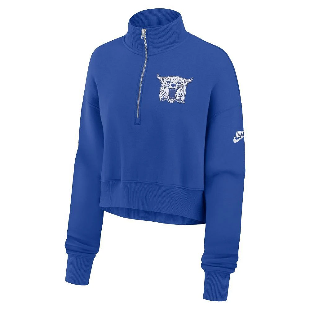 Kentucky Nike Women's Crop Retro Fleece 1/4 Zip