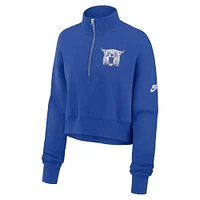 Kentucky Nike Women's Crop Retro Fleece 1/4 Zip