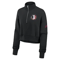 Florida State Nike Women's Crop Retro Fleece 1/4 Zip