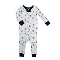 Ishtex Infant Tiger Zip Playsuit