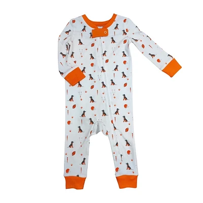 Ishtex Infant Hound Dog Zip Playsuit