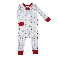 Ishtex Infant Bulldog Zip Playsuit