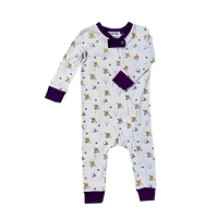 Ishtex Infant Tiger Zip Playsuit