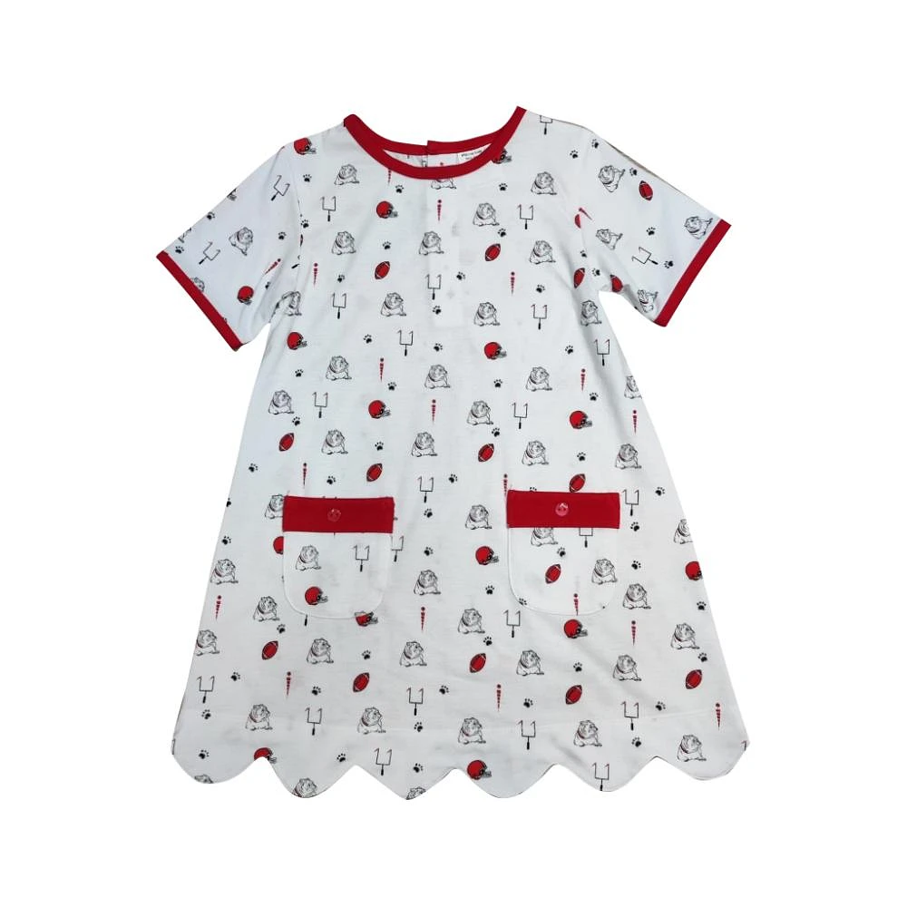 Ishtex Toddler Bulldog A-Line Dress