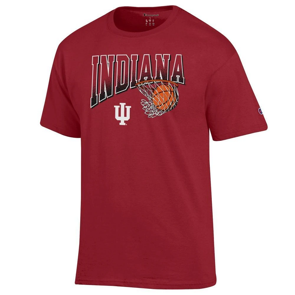 Indiana Champion Wordmark Basketball Net Logo Tee