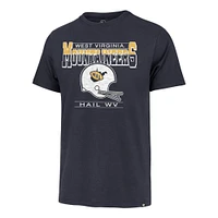 West Virginia 47 Brand Hail WV Helmet Franklin Tee