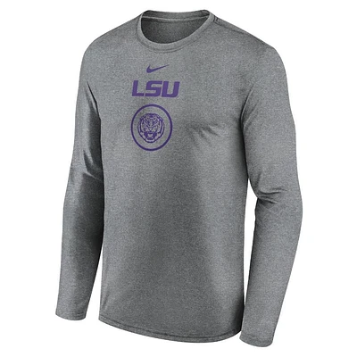 LSU Nike Courtside Dri-Fit Practice Long Sleeve Tee