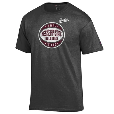 Mississippi State Champion Logo Distressed Basketball Tee