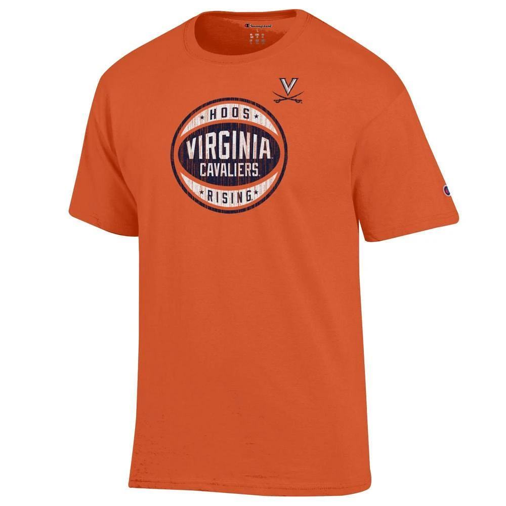 Virginia Champion Logo Distressed Basketball Tee