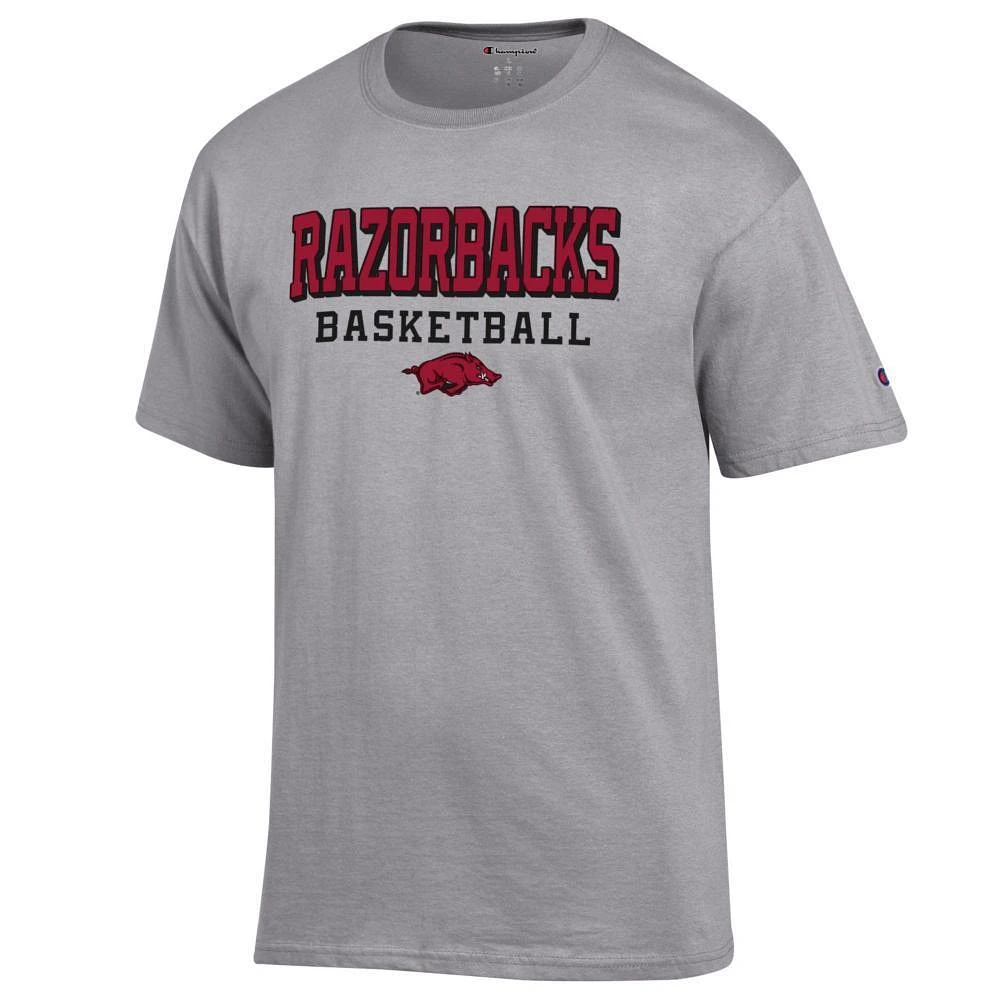 Arkansas Champion Wordmark Basketball Logo Tee