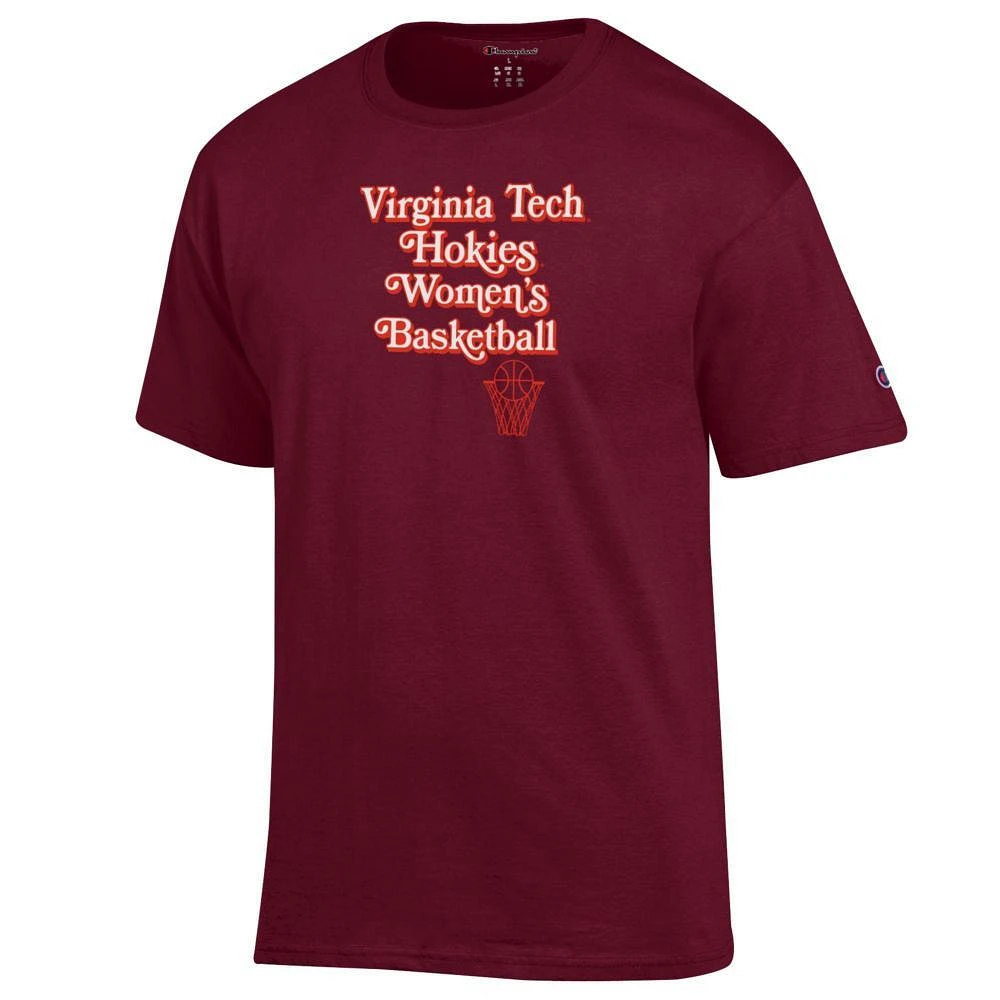 Virginia Tech Champion Stacked Women's Basketball Tee
