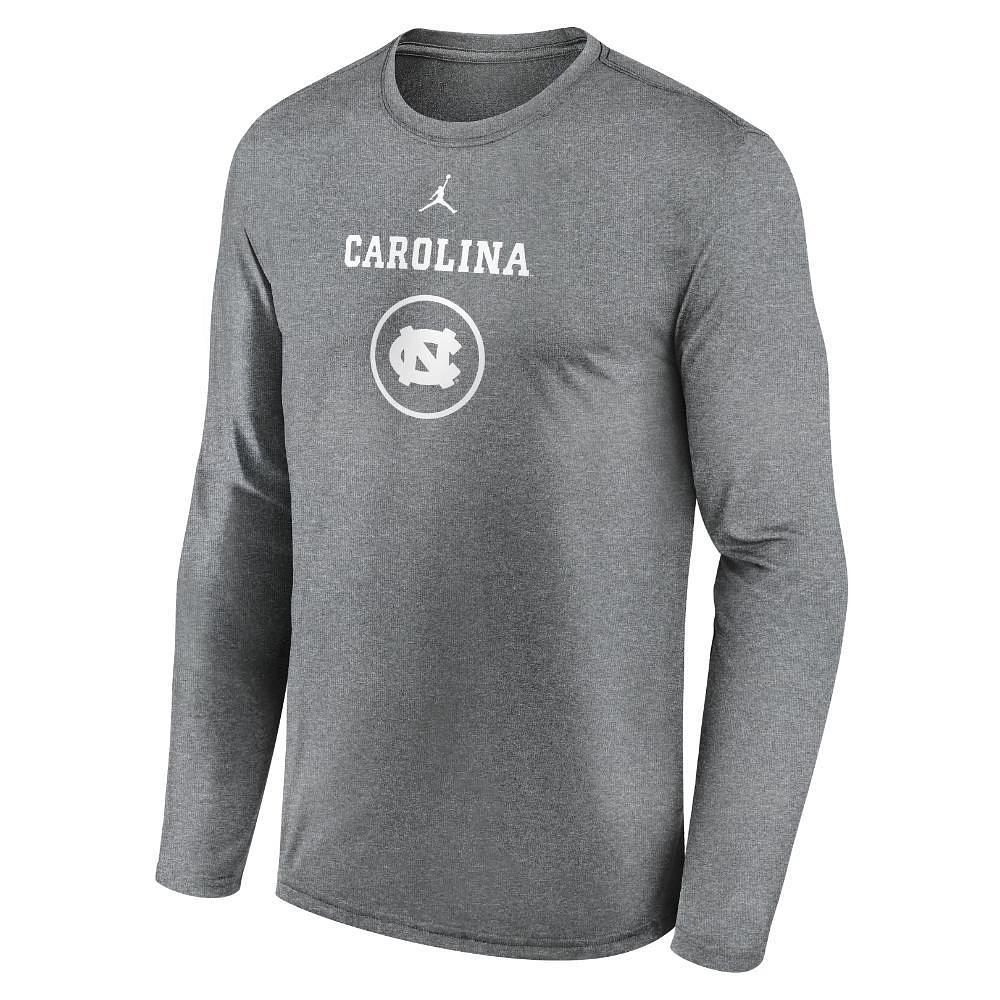 UNC Jordan Brand Courtside Dri-Fit Practice Long Sleeve Tee