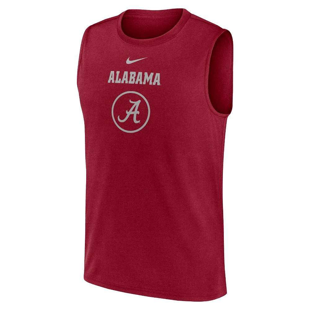 Alabama Nike Courtside Dri-Fit Practice Sleeveless Tee