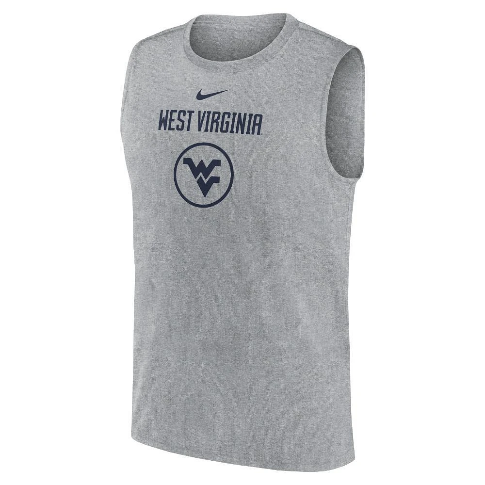 West Virginia Nike Courtside Dri-Fit Practice Sleeveless Tee