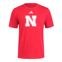 Nebraska Adidas Locker Logo Fresh Tee