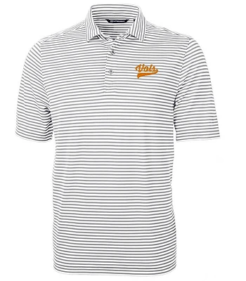 Tennessee Cutter & Buck Big Tall Vol Script Eco Pique Stripe Polo