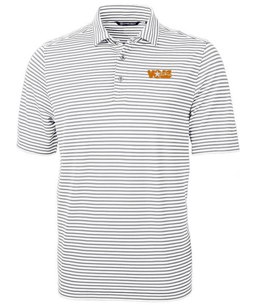 Tennessee Cutter & Buck Big Tall Vol Star Eco Pique Stripe Polo