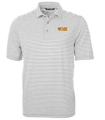 Tennessee Cutter & Buck Big Tall Vol Star Eco Pique Stripe Polo