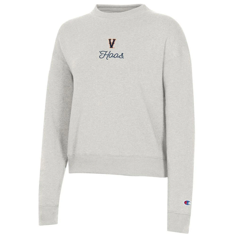 Virginia Champion Women's Embroidered Logo Script Triumph Crew