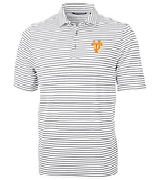 Tennessee Cutter & Buck Big Tall UT Interlock Eco Pique Stripe Polo