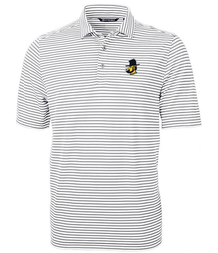 App State Cutter & Buck Big Tall Yosef Eco Pique Stripe Polo