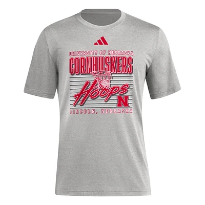 Nebraska Adidas Locker Swish Blend Tee