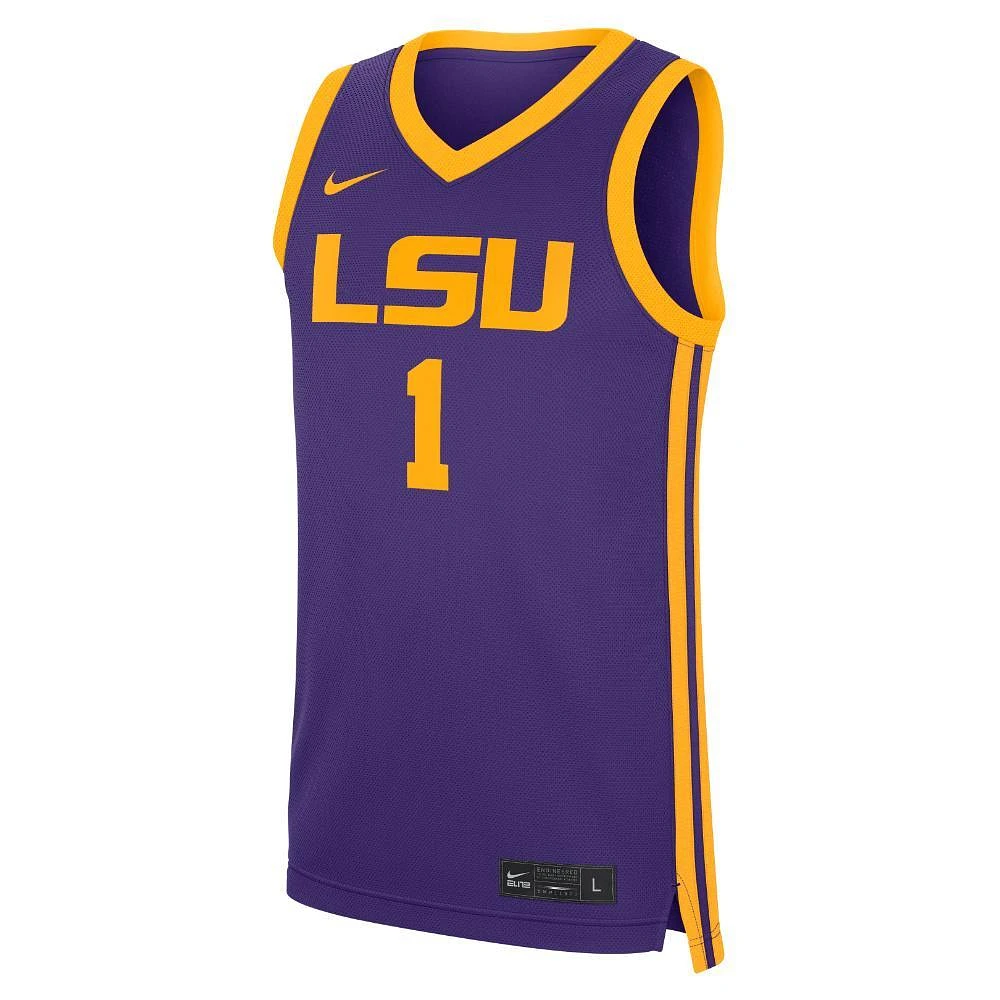 LSU Nike #1 Road Basketball Jersey