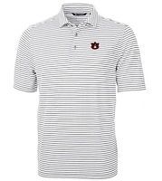 Auburn Cutter & Buck Big Tall Eco Pique Stripe Polo