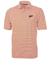 Auburn Script Cutter & Buck Big Tall Eco Pique Stripe Polo