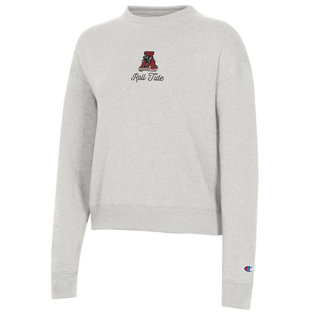 Alabama Champion Women's Embroidered Logo Script Triumph Crew