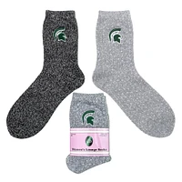 Michigan State Donegal Bay Women's Lounge Socks 2 Pack