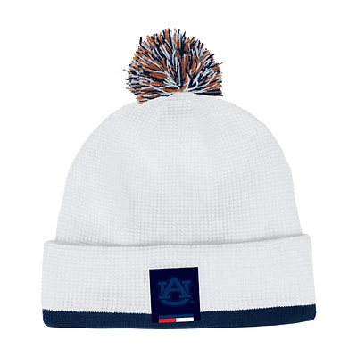 Auburn Under Armour Waffle Knit Pom Beanie