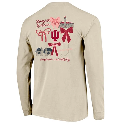 Indiana Image One Coquette Campus Comfort Colors Long Sleeve Tee