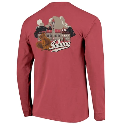 Indiana Image One Squirrels on Campus Canon Comfort Colors Long Sleeve Tee